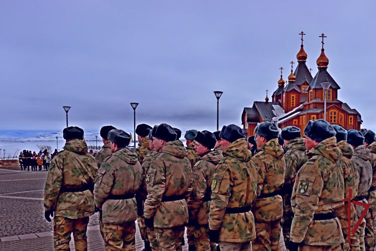 На Чукотке росгвардейцы приняли участие в Параде Победы