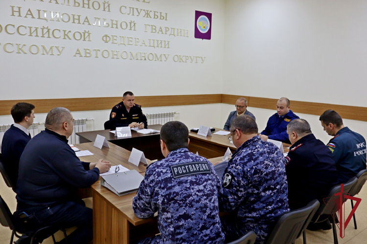 В Росгвардии ЧАО прошел Координационный совет по вопросам частной охранной деятельности