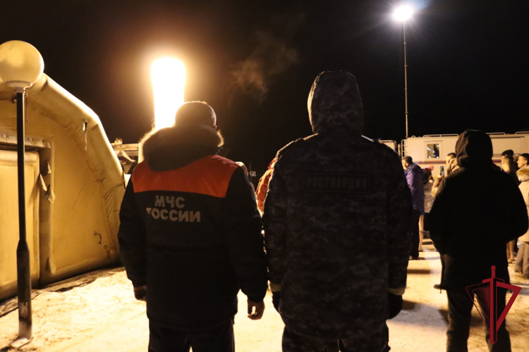 Руководство и личный состав Росгвардии на Чукотке приняли участие в крещенских празднествах