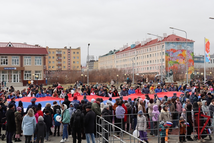 В День России росгвардейцы присоединились к  патриотическим акциям на Чукотке