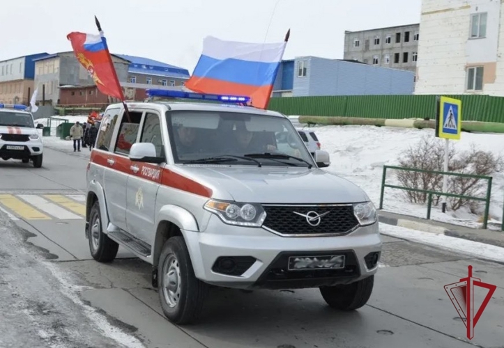 Автопробег к Международной патриотической акции «Диктант Победы» и 10-летию Росгвардии: память и служба чукотских росгвардейцев в едином порыве