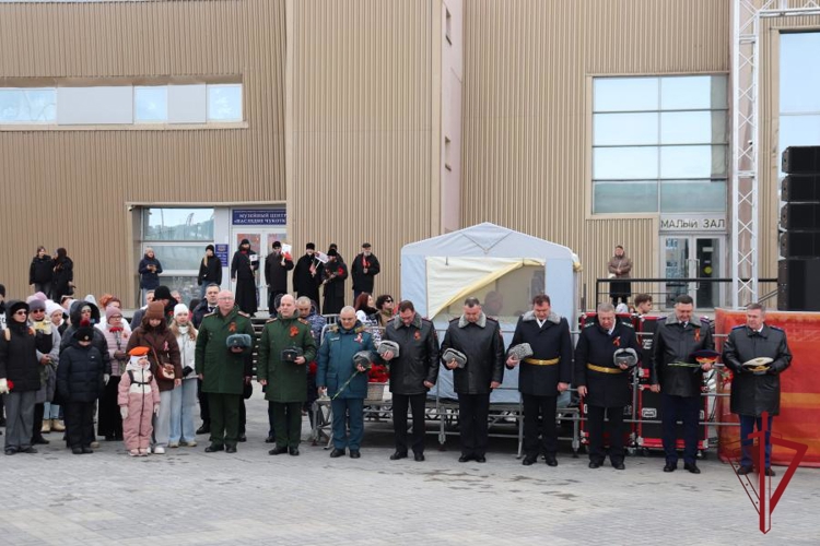 В торжественных мероприятиях в честь празднования 81-й годовщины Великой Победы приняли участие росгвардейцы на Чукотке