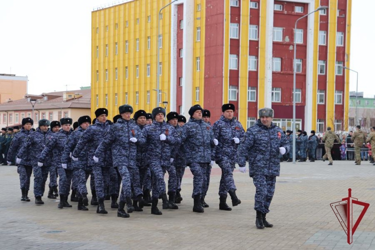 В торжественных мероприятиях в честь празднования 81-й годовщины Великой Победы приняли участие росгвардейцы на Чукотке